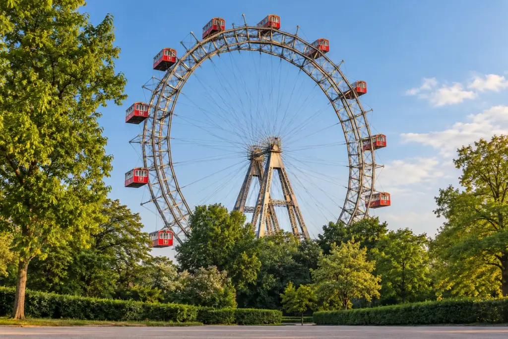 KI-generierte fotorealistische Ansicht: Riesenrad in der Leopoldstadt